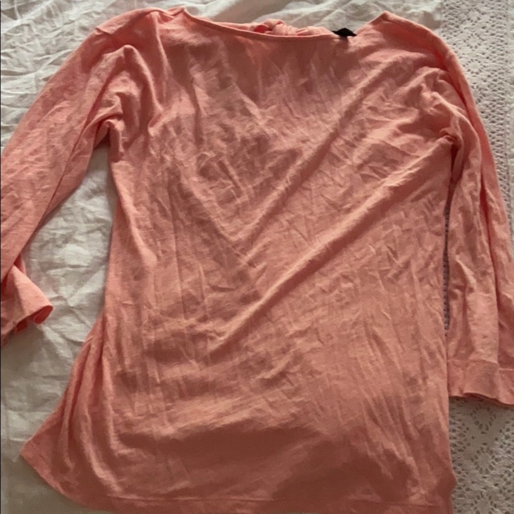 J Crew Tie Back T-shirt in ballet pink